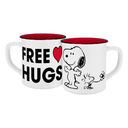 Peanuts enamel look Mug Free Hugs product photo