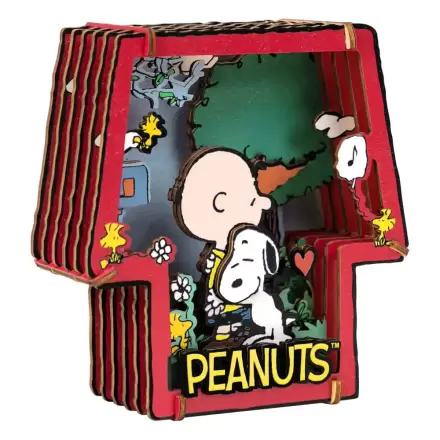 Peanuts Puremind Model Kit Wooden Theater Healing Hug product photo