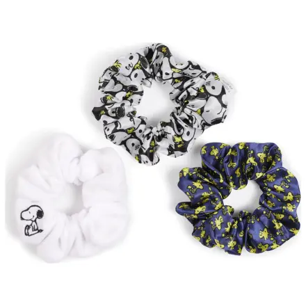 Peanuts Snoopy 3 hair scrunchie set product photo