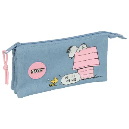 Peanuts Snoopy triple pencil case product photo