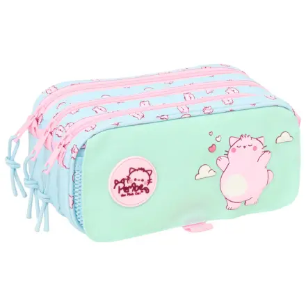 Pembe The Pink Cat triple pencil case product photo