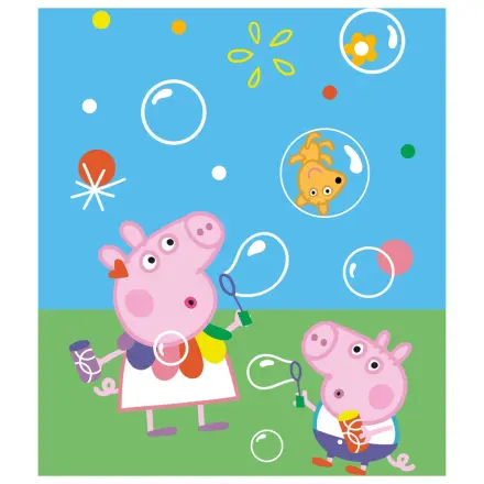 Peppa Pig Bubbles fleece blanket product photo