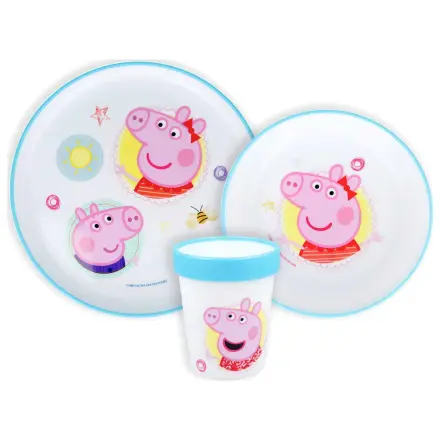 Peppa Pig Core Non-Slip Dinnerware Set, Micro Plastic Set product photo