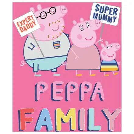 Peppa Pig Family Pink fleece blanket product photo