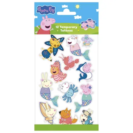 Peppa Pig Mermaid Tattoo 12 pcs product photo