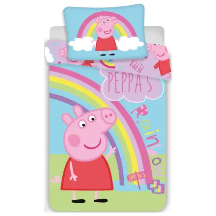 Peppa Pig Rainbow Toddler and Preschooler Duvet Cover product photo