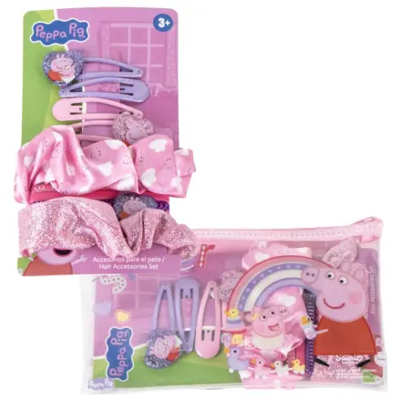 Peppa Pig Rainbow Hair Clip and Hair Tie Set product photo