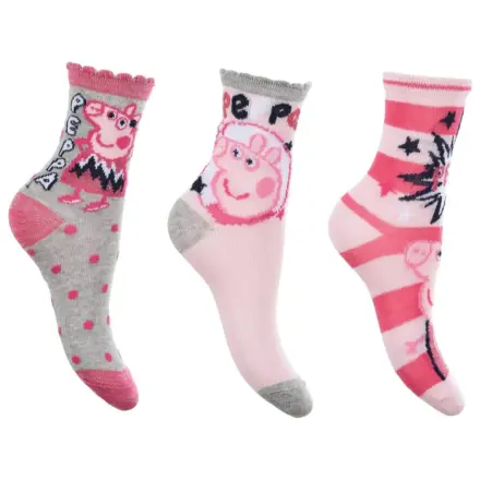 Peppa Pig Sparkle Steps Grey kids' socks 27/30 product photo