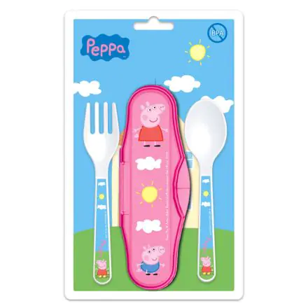 Peppa Pig baby 2pcs cutlery travel set product photo