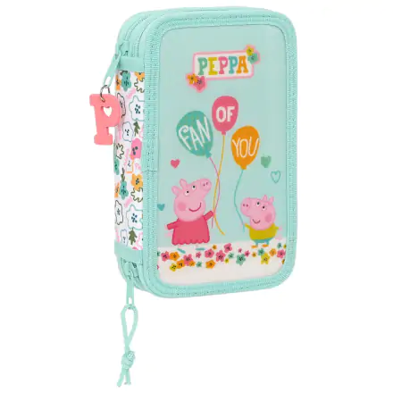 Peppa Pig Cosy Corner double pencil case 28pcs product photo