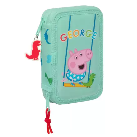 Peppa Pig George double pencil case 28pcs product photo