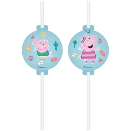 Peppa Pig Messy Play, Peppa Pig Paper Straws, 4-piece set FSC product photo