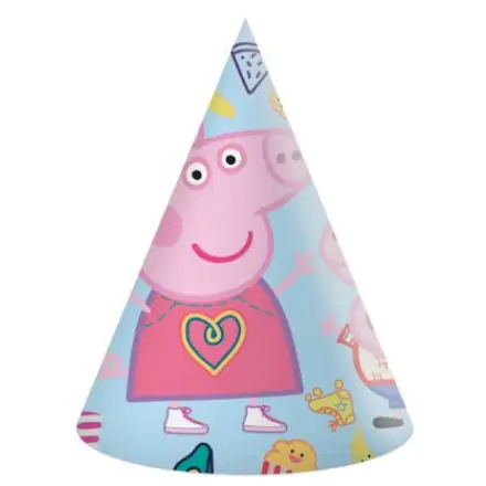 Peppa Pig Messy Play, Peppa Pig Party Hats, 6 pc product photo