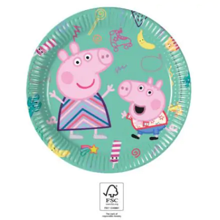 Peppa Pig Next Generation, Peppa Pig Paper Plates 8 pcs 20 cm FSC product photo