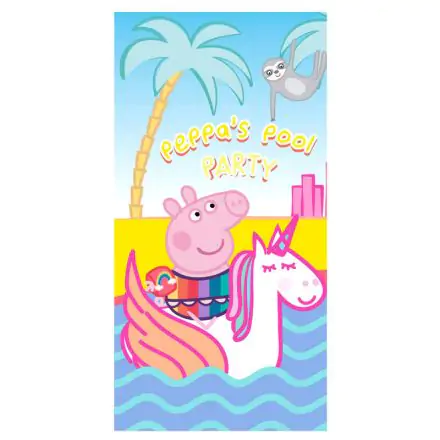 Peppa Pig Pool Party microfiber beach towel product photo