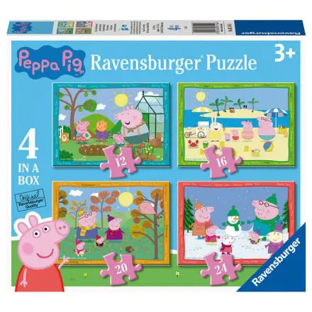 Peppa Pig puzzle 12+16+20+24pcs product photo