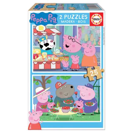 Peppa Pig wooden puzzle 2x16pcs product photo