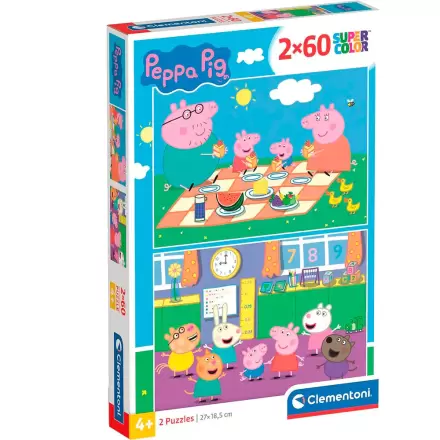 Peppa Pig puzzle 2x60pcs termékfotója