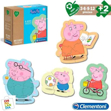 Peppa Pig puzzle 3+6+9+12pcs product photo