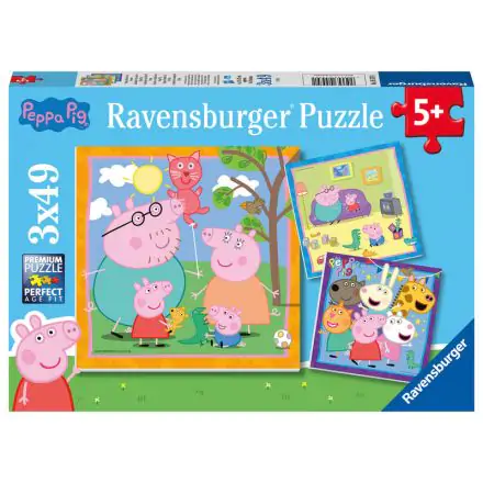 Peppa Pig puzzle 3x49pcs product photo