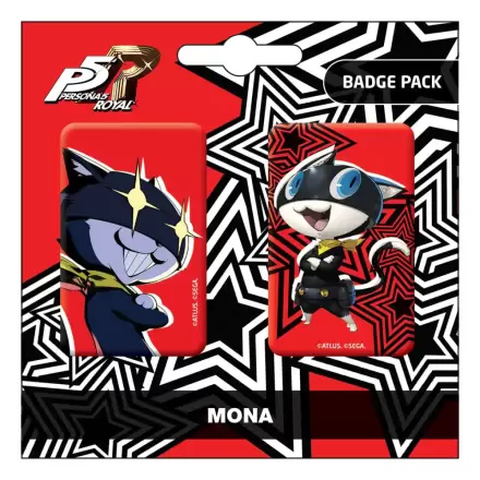 Persona 5 Royal Pin Badges 2-Pack Mona / Morgana termékfotója