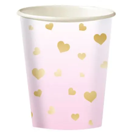 Pink Ombre First Birthday Paper Cups 8-count 250ml product photo