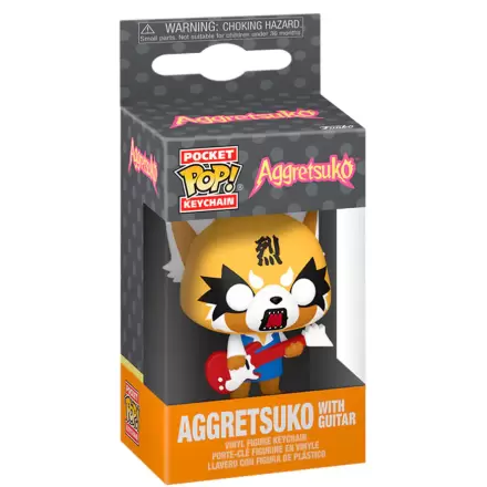 Pocket Funko POP Keychain Aggretsuko - Aggretsuko with Guitar termékfotója