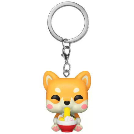 Pocket Funko POP Keychain Kawaii Foodies Ramen Shiba product photo