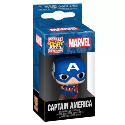 Pocket Funko POP Keychain Marvel Captain America Classics termékfotója