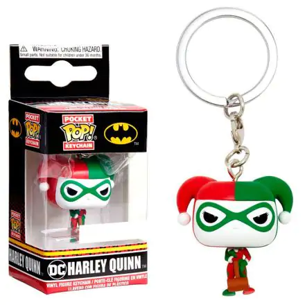 Pocket POP keychain DC Comics Harley Quinn Holiday Exclusive product photo