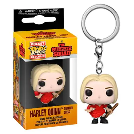 Pocket POP Keychain DC The Suicide Squad Harley Quinn Damaged Dress product photo