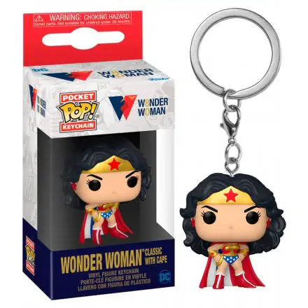 Pocket POP Keychain DC Wonder Woman 80th Wonder Woman Classic with Cape product photo