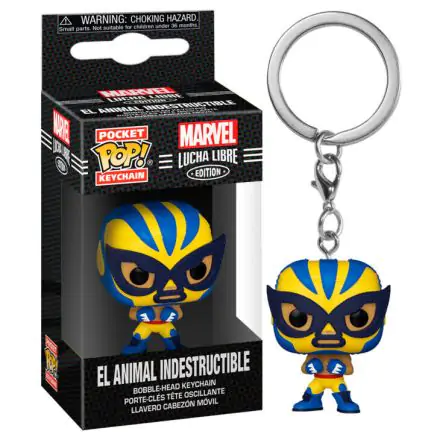 Pocket POP keychain Marvel Luchadores Wolverine El Animal Indestructible product photo