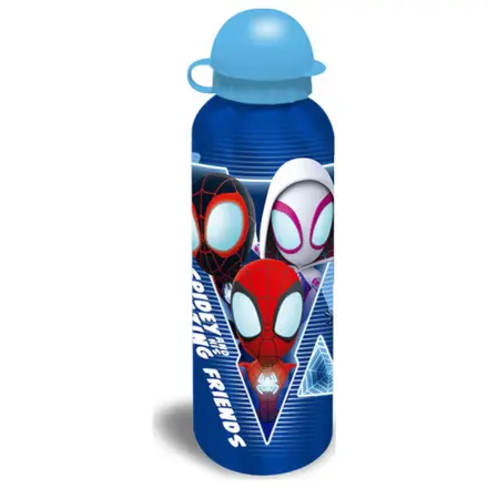 Spider-Man Blue Web Aluminum Water Bottle with Spout Cap 500 ml product photo