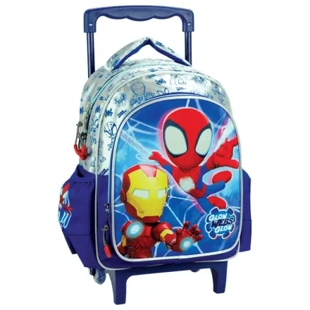 Spider-Man Spidey Glow Rolling Preschool Backpack, Bag 30 cm product photo