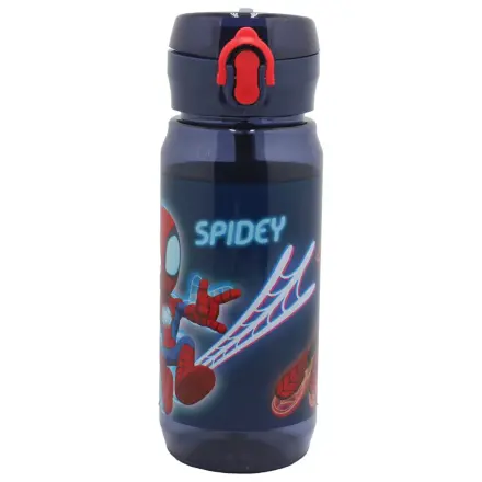 Spider-Man Spidey Web Plastic Water Bottle with Hanger 600 ml product photo