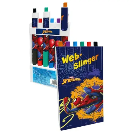 Spider-Man Web-Slinger Colored Pen Set 6-Piece product photo