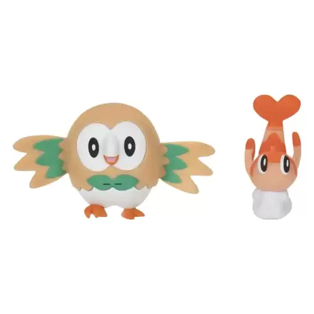 Pokémon Figure 2-Pack Tatsugiri (Curly Form) & Rowlet 8 cm product photo