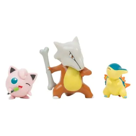 Pokémon Battle Figure 3-Pack Cyndaquil, Jigglypuff #1, Marowak 5 cm product photo