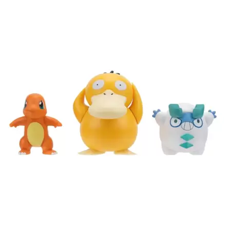 Pokémon Battle Figure Set 3-Pack Charmander #4, Galarian Darumaka, Psyduck 5 cm product photo