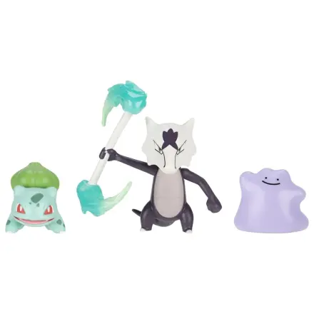 Pokémon Battle Figure Set Action Figures Bulbasaur, Ditto & Alolan Marowak (3-Pack) product photo