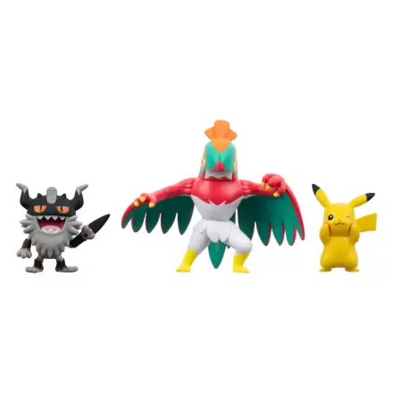 Pokémon Battle Figure Set 3-Pack Pikachu #8, Perrserker, Hawlucha 5 cm product photo