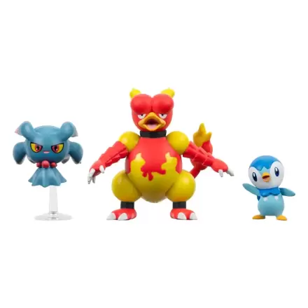 Pokémon Battle Figure Set 3-Pack Piplup, Misdreavus, Magmar 5 cm product photo