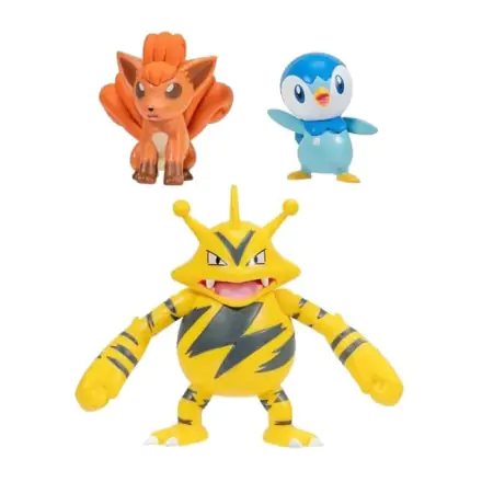 Pokémon Battle Figure Set Figure 3-Pack Piplup, Vulpix, Electabuzz product photo