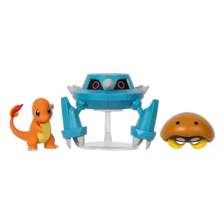 Pokémon Battle Figure Set Figure 3-Pack Kabuto, Charmander, Metang product photo