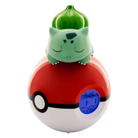 Pokémon Alarm Clock Pokeball with Light Bulbasaur 18 cm termékfotója