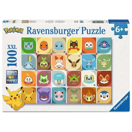 Pokémon Children's Jigsaw Puzzle Pokémon Faces (100 Pieces XXL) product photo