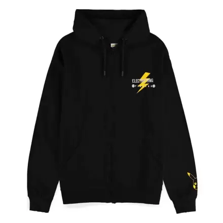 Pokemon Zipper Hoodie Sweater Pikachu Electrifying Line-art termékfotója