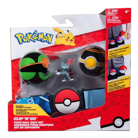 Pokémon Clip'n'Go Poké Ball Belt Set Dusk Ball, Luxury Ball & Sneasel product photo