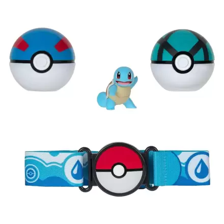 Pokémon Clip'n'Go Poké Ball Belt Set Great Ball, Net Ball & Squirtle product photo